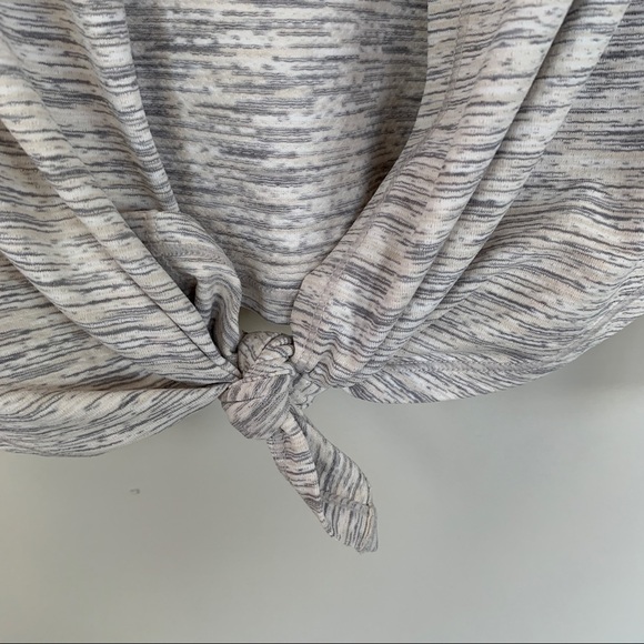 Zyia Active Ash Split Back Long Sleeve Tie Back Yoga Top Size XXL - Picture 5 of 7